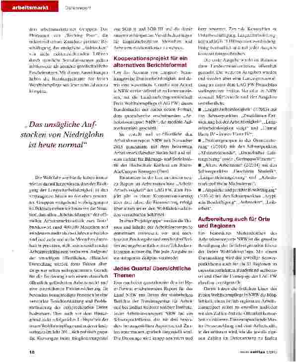 Vorschauseite 2: Arm trotz Arbeit -Zahlen zum Skandal