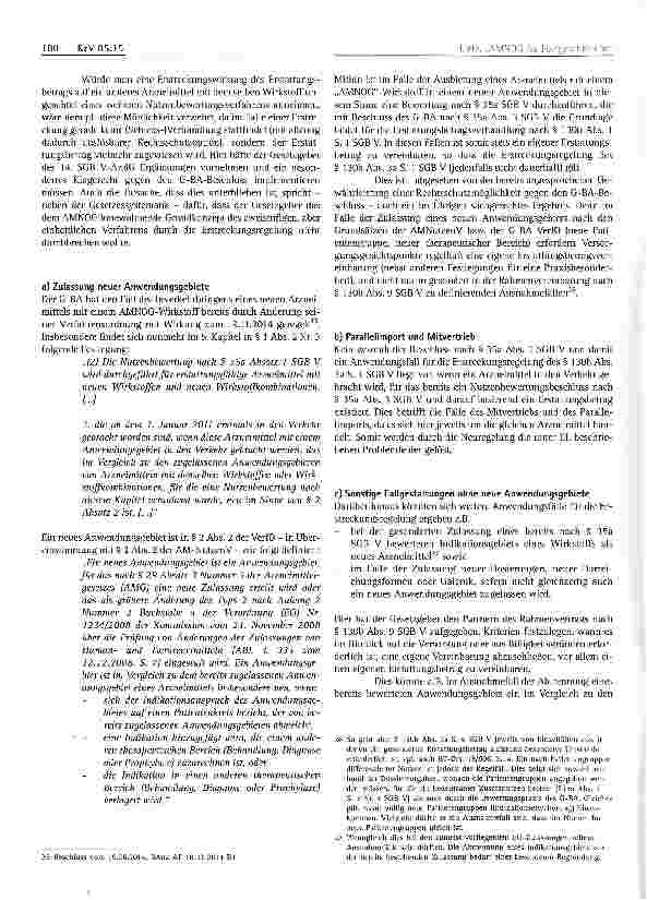 Vorschauseite 4: „AMNOG für Fortgeschrittene: Die Vergütung von Weiterentwick-lungen mit neuen Wirkstoffen nach dem 14. SGB V-ÄndG