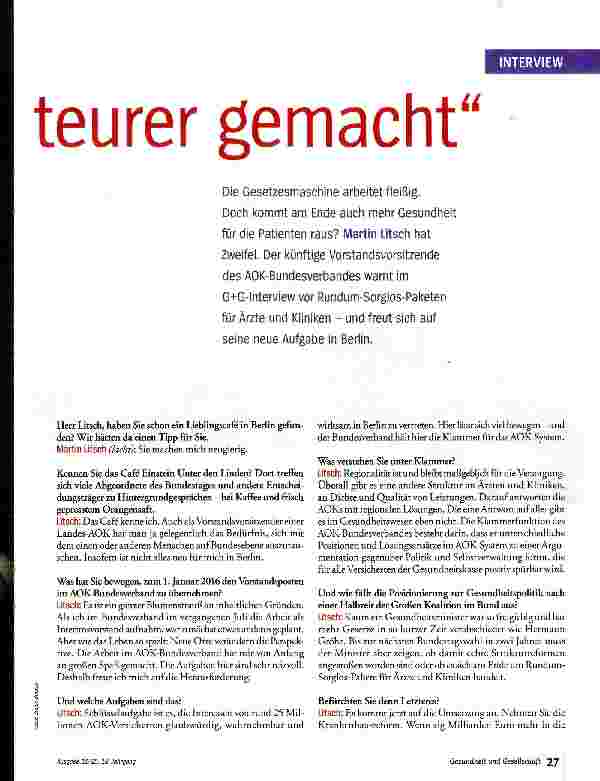 Vorschauseite 2: Vieles wir nur teuer gemacht