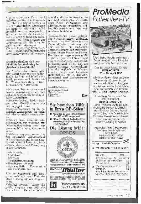 Vorschauseite 6: Geburtskliniken als Pioniere für das Klinik-Marketing