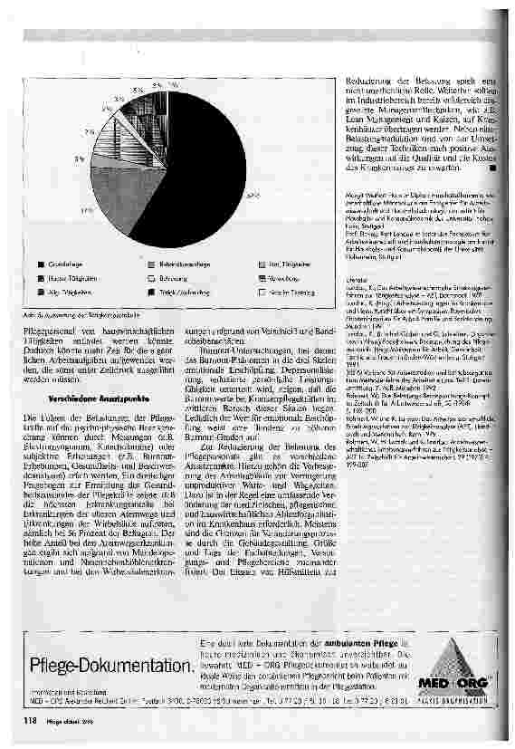 Vorschauseite 3: Belastung und Beanspruchung in der Krankenpflege Eine Studie zur Arbeitssituation von Pflegekräften