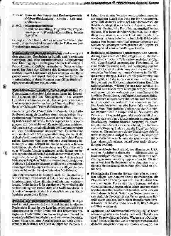 Vorschauseite 4: Outsourcing - ja, aber. ..