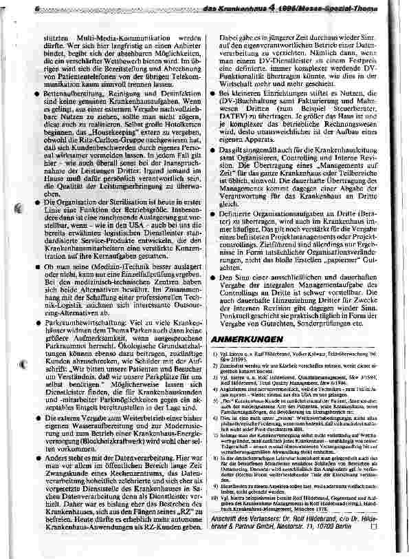 Vorschauseite 6: Outsourcing - ja, aber. ..