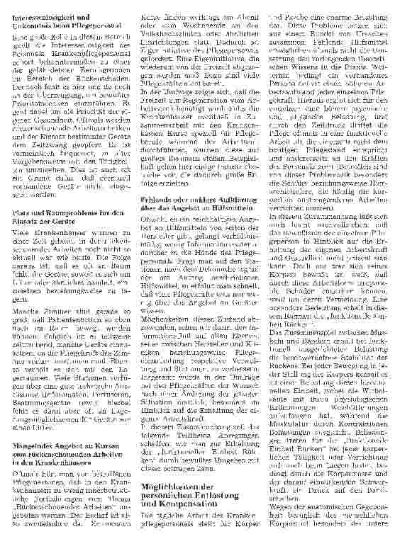 Vorschauseite 4: Körperliche Belastungen in der pflegerischen Arbeit Braun-Preis 94, 2. Platz für Krankenund Kinderkrankenpflegeschulen