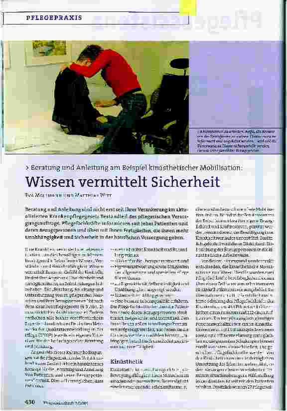 Vorschauseite 1: Wissen vermittelt Sicherheit