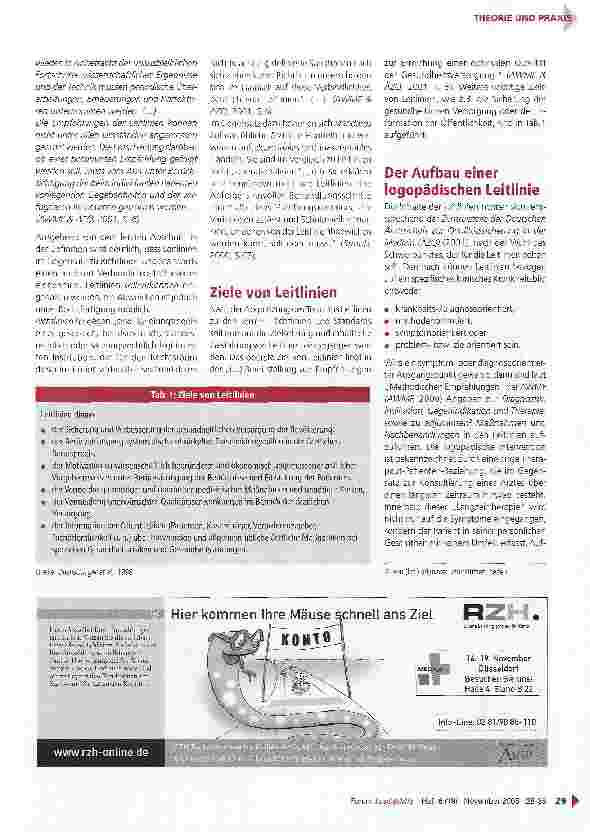 Vorschauseite 2: Leitlinien in der Logopädie