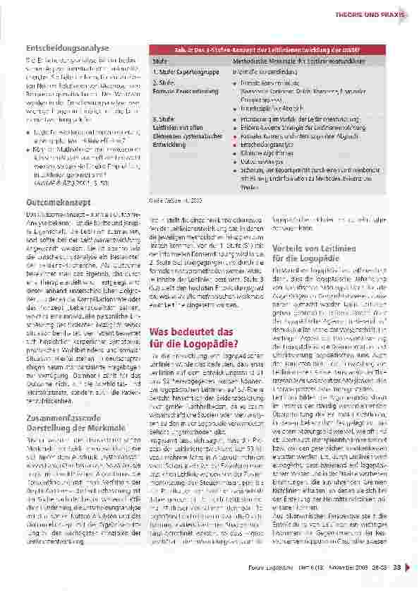 Vorschauseite 6: Leitlinien in der Logopädie