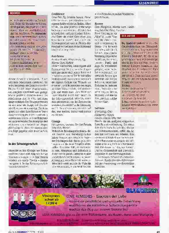 Vorschauseite 3: Buschmedizin als Seelenbalsam