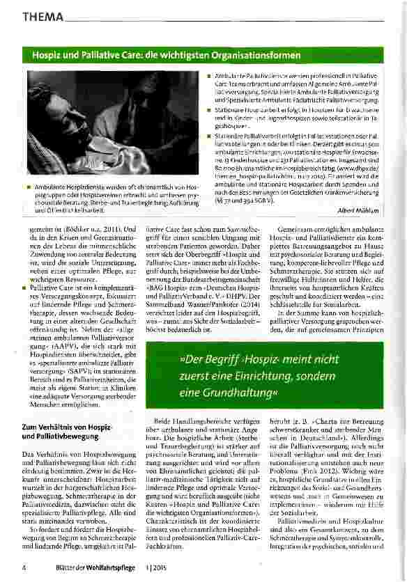 Vorschauseite 2: Hospiz und Palliative Care