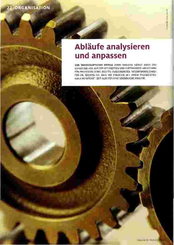 Vorschauseite 1: Abläufe analysieren und anpassen