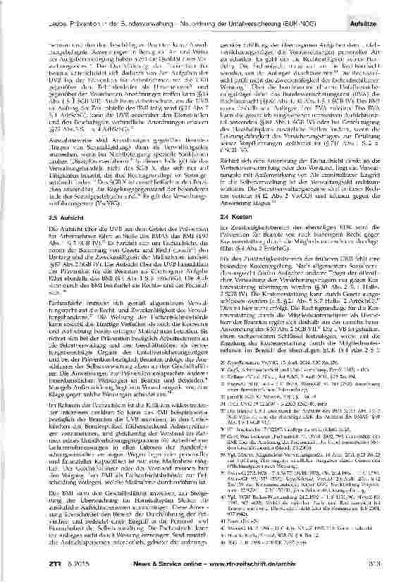 Vorschauseite 4: Prävention in der Bundesverwaltung - Neuordnung der Unfallversicherung (BUK-NOG)