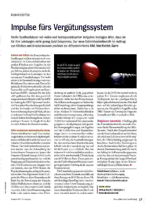 Vorschauseite 1: Impulse fürs Vergütungssystem