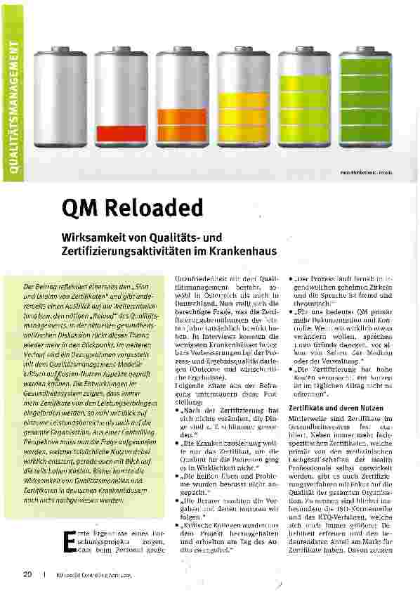 Vorschauseite 1: QM Reloaded