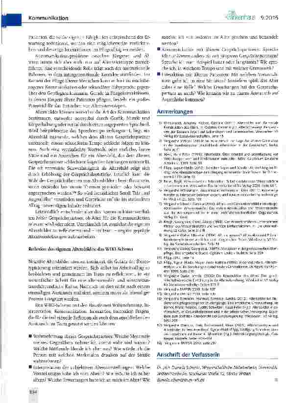Vorschauseite 3: Die Relevanz von Altersbildern für den Wissenstransfer im Krankenhaus