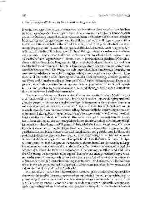 Vorschauseite 3: Professionelle Übersetzungselite? Soziologische Überlegungen zur Struktur von Wertkonflikten in der modernen Gesellschaft