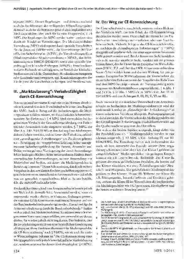 Vorschauseite 2: Studien mit gefährlichen CE-zertifizierten Medizinprodukten - Wer schützt die Patienten? - Teil 1