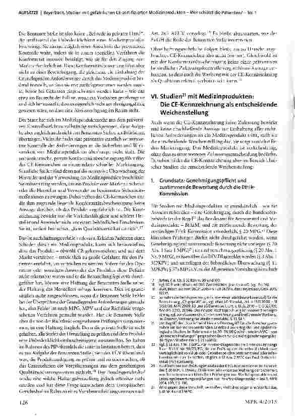 Vorschauseite 4: Studien mit gefährlichen CE-zertifizierten Medizinprodukten - Wer schützt die Patienten? - Teil 1