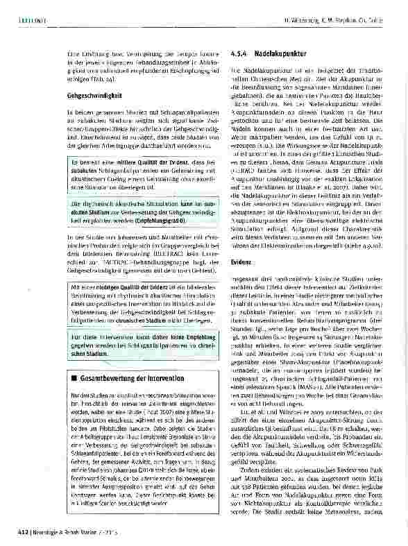 Vorschauseite 4: Sensorische Feedforward-Stimulation ohne Feedback (außer Elektrostimulation)
