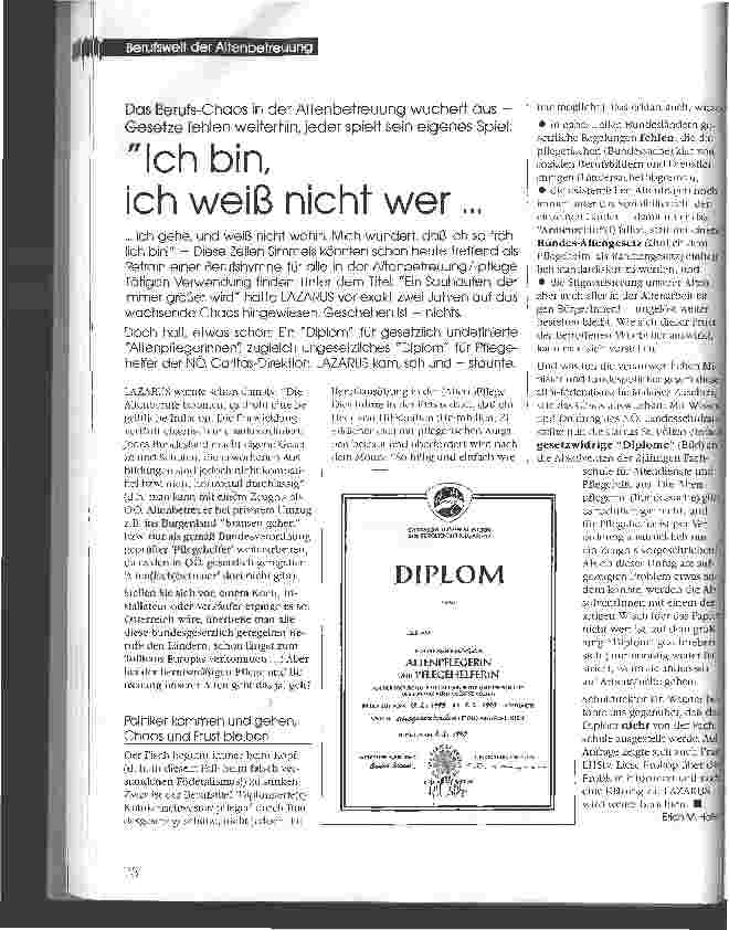 Vorschauseite 1: Ich bin, ich weiß nicht wer ..