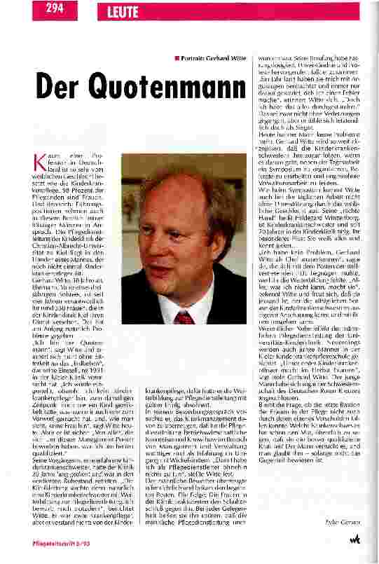 Vorschauseite 1: Der Quotenmann