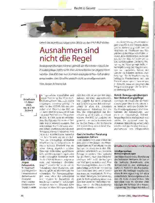 Vorschauseite 1: Ausnahmen sind nicht die Regel