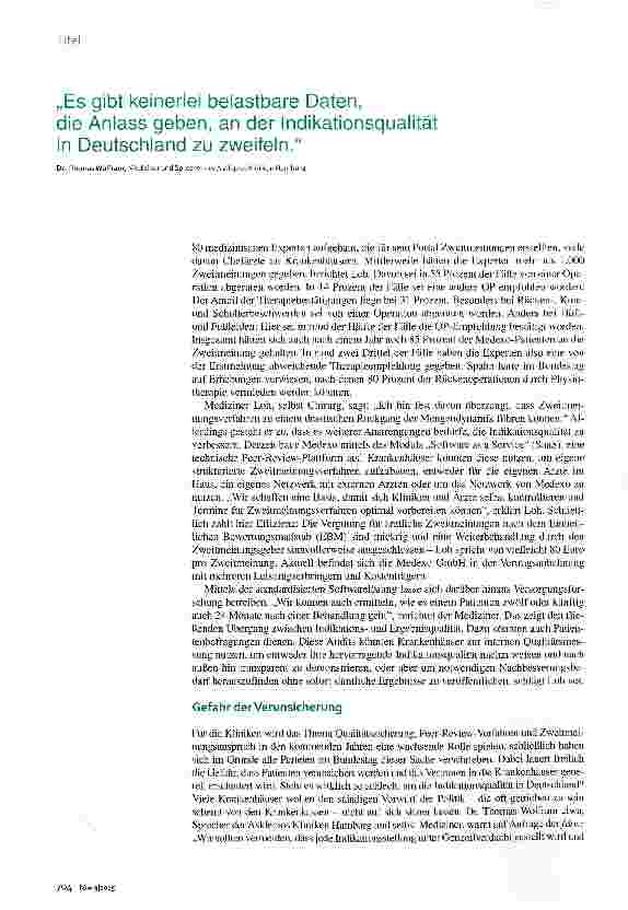 Vorschauseite 2: Die andere Qualität