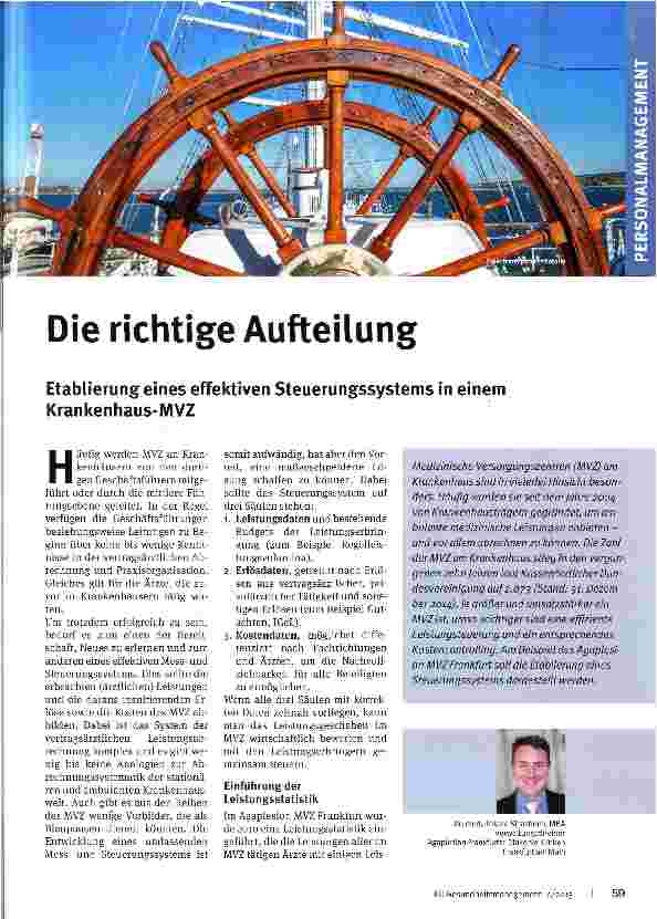 Vorschauseite 1: Die richtige Aufteilung