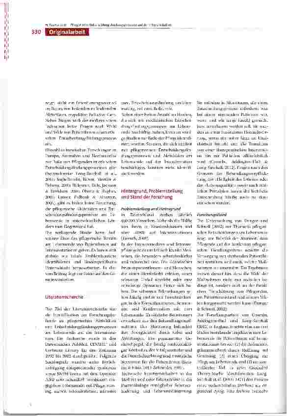 Vorschauseite 2: Dialogisches Realisieren und Reorientieren -Pflegerische Entscheidungsfindungsprozesse und Aktivitäten am Lebensende auf der Intensivstation im internationalen Vergleich