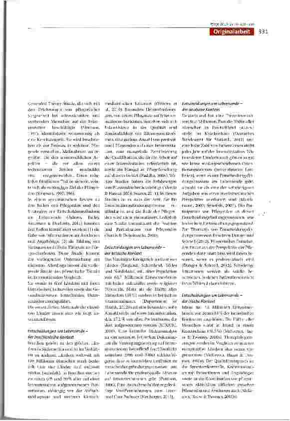 Vorschauseite 3: Dialogisches Realisieren und Reorientieren -Pflegerische Entscheidungsfindungsprozesse und Aktivitäten am Lebensende auf der Intensivstation im internationalen Vergleich