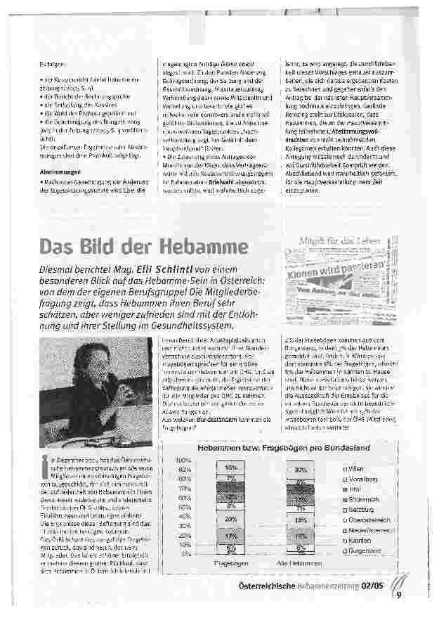 Vorschauseite 1: Das Bild der Hebamme