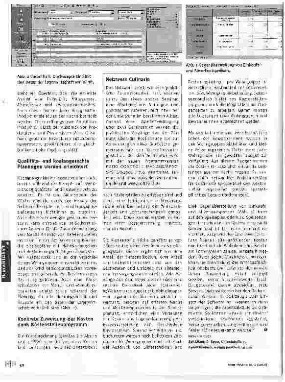 Vorschauseite 2: Küchenmanagement in WohngemeinschaftenWas der Einsatz einer Software dabei leisten kann.