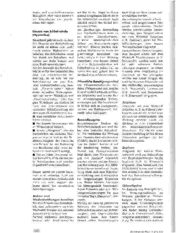 Vorschauseite 3: Schlafstörungen im Krankenhaus. Schlafmittel