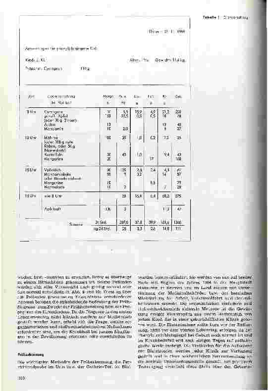 Vorschauseite 4: Diagnose, Therapie und Früherkennung der Phenylketonurie