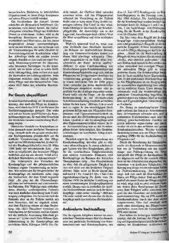 Vorschauseite 3: Schlechte Ausgangslage Qualitätssicherung in der Pflege und ihre Voraussetzungen
