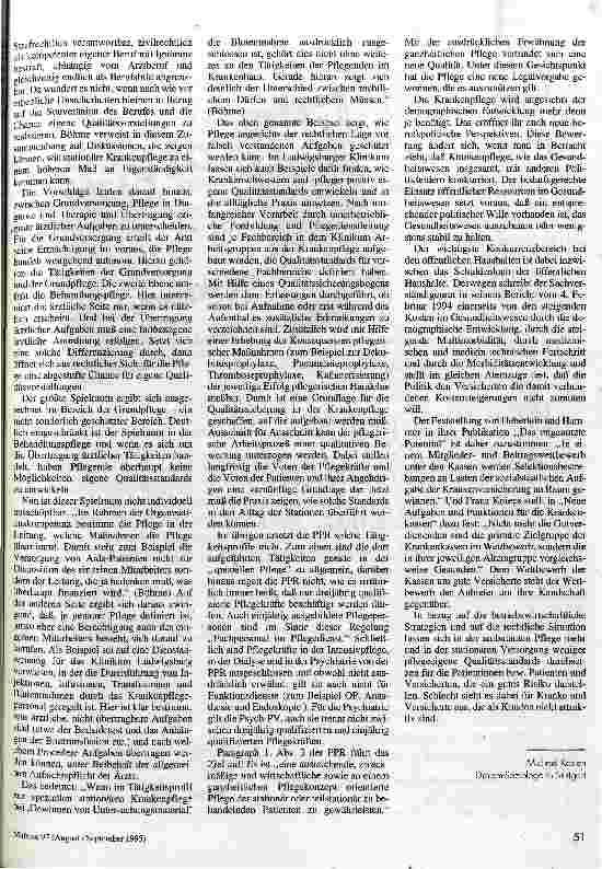 Vorschauseite 4: Schlechte Ausgangslage Qualitätssicherung in der Pflege und ihre Voraussetzungen