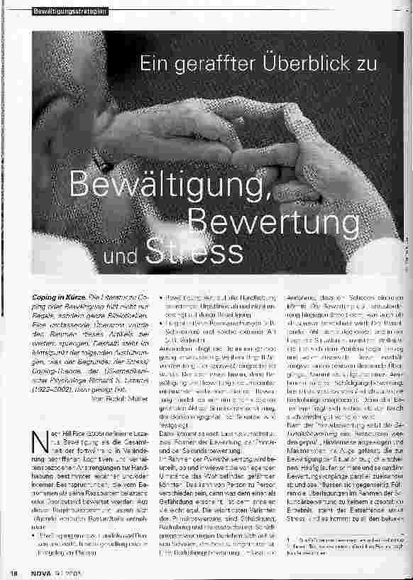 Vorschauseite 1: Bewältigung, Bewegung, und Stress