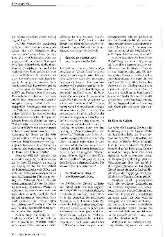 Vorschauseite 3: Politik in den Medien - Eine Presseschau zum Koalitionsvertrag