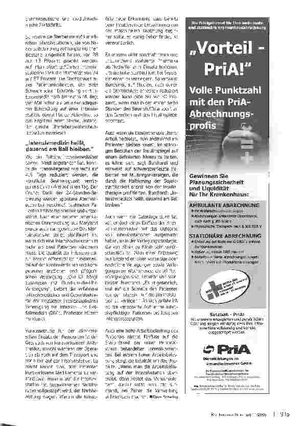 Vorschauseite 4: Alles operabelDie Intensivstation, Nabel der Krankenhauswelt