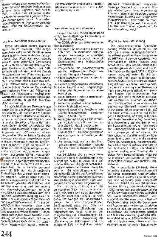 Vorschauseite 2: Der alte Mensch in der heutigen Gesellschaft 1.Teil