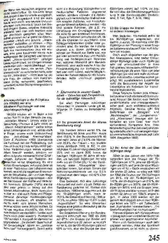 Vorschauseite 3: Der alte Mensch in der heutigen Gesellschaft 1.Teil