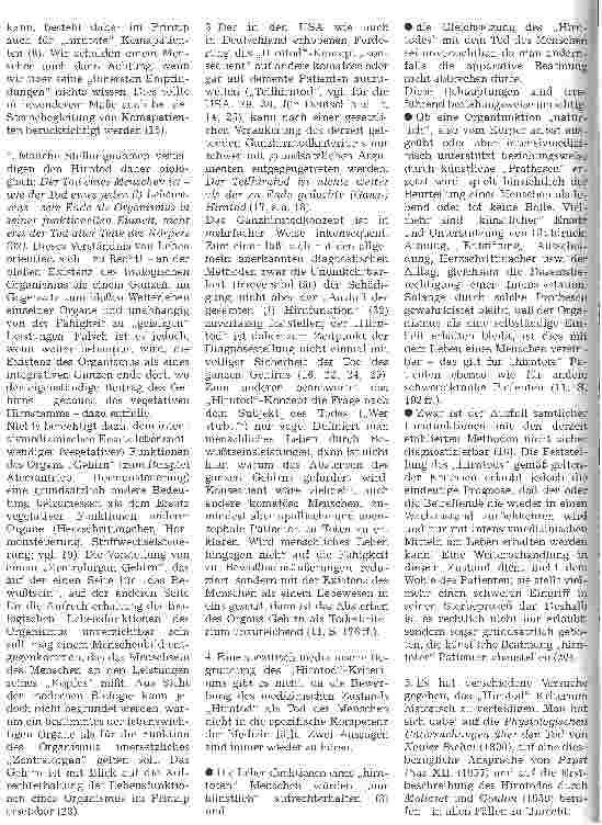 Vorschauseite 2: Wissenschaftler für ein verfassungsgemäßes Transplantationsgesetz Gegen die Gleichsetzung hirntoter Patienten mit Leichen