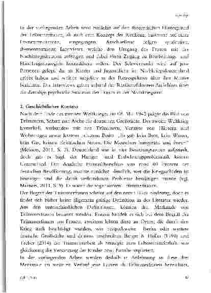 Vorschauseite 2: FRAUEN DER NACHKRIEGSZEIT VOR DEN TRÜMMERN DEUTSCHLANDS. Eine qualitative Studie auf der Grundlage von Resilienzfaktoren