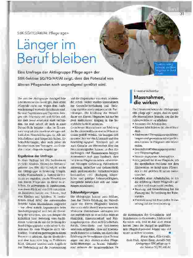 Vorschauseite 1: Länger im Beruf bleiben