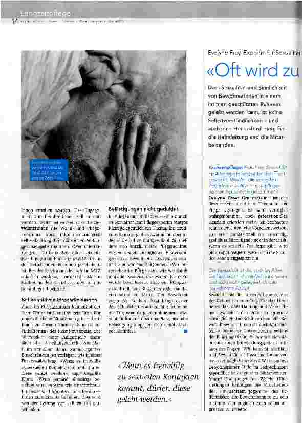 Vorschauseite 1: Oft wird zu spät reagiert