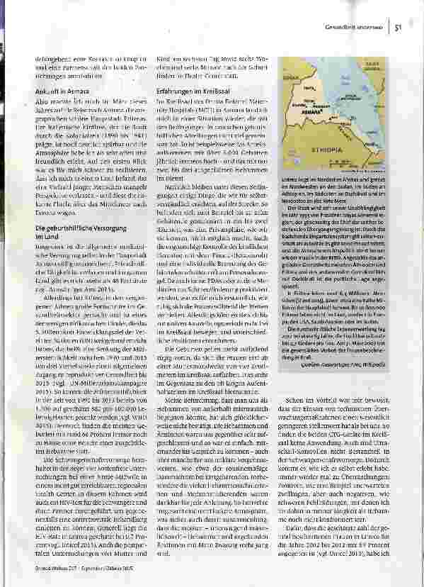 Vorschauseite 2: Geburtshilfe in Eritrea