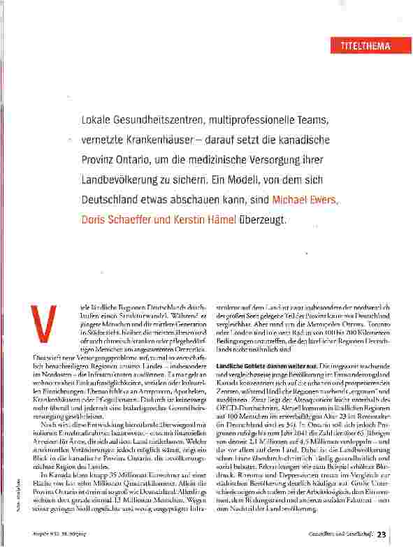 Vorschauseite 2: Gesundheit unterm Ahornblatt