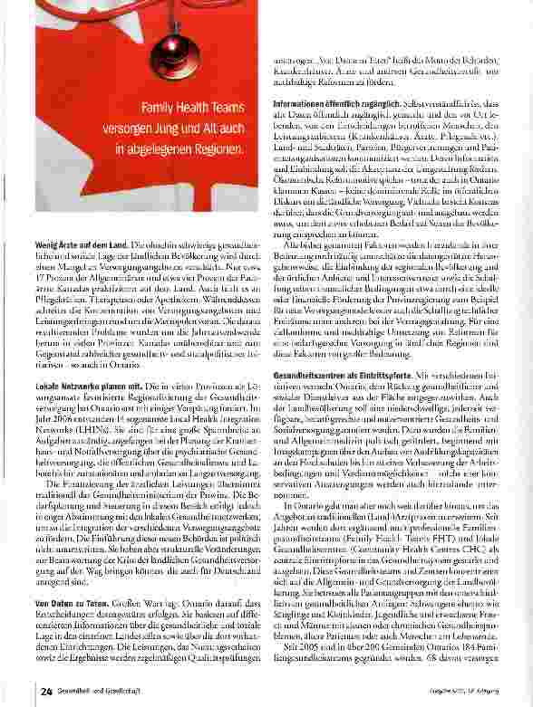 Vorschauseite 3: Gesundheit unterm Ahornblatt