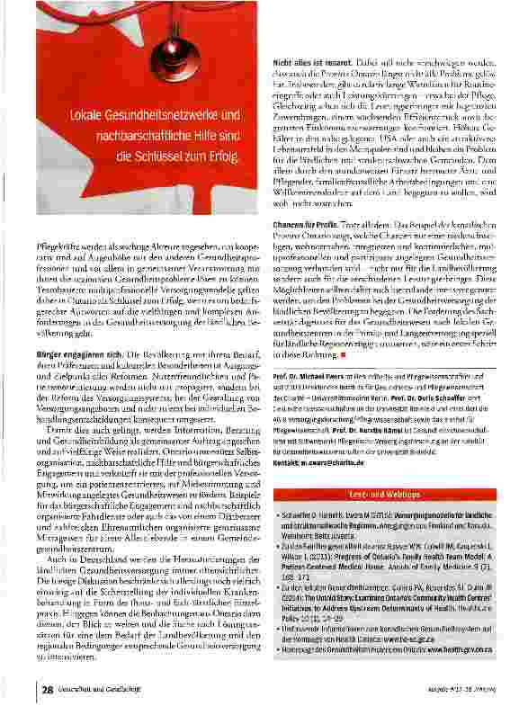 Vorschauseite 6: Gesundheit unterm Ahornblatt