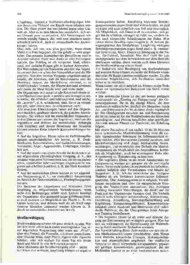 Vorschauseite 2: Streß und Streßbewältigung
