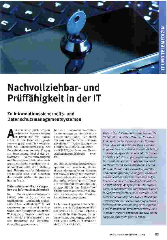 Vorschauseite 1: Nachvollziehbarund Prüffähigkeit in der IT